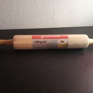 Good Cook 16" long Hardwood Rollin Pin New in plastic wrap